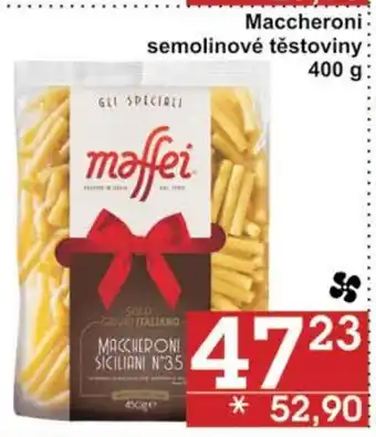 Jip Maccheroni semolinové těstoviny 400 g nabídka