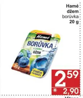Jip Hamé džem borůvka 20 g nabídka