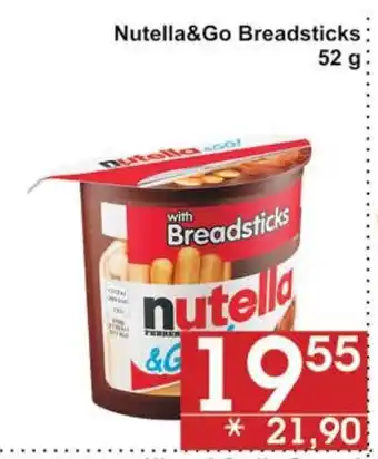 Jip Nutella&Go Breadsticks 52 g nabídka