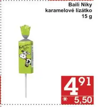 Jip Baili Niky karamelové lízátko 15 g nabídka