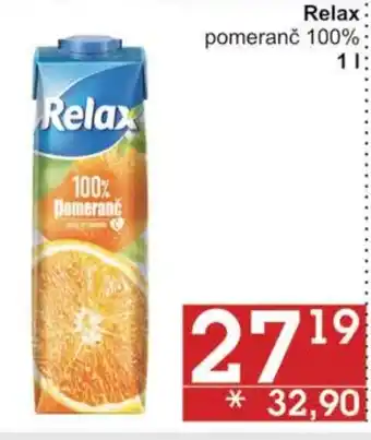 Jip Relax pomeranč 100% 1 l. nabídka