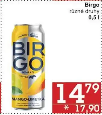 Jip Birgo různé druhy: 0,5 l. nabídka