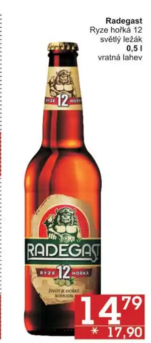 Jip Radegast Ryze hořká 12 0.5 l. nabídka