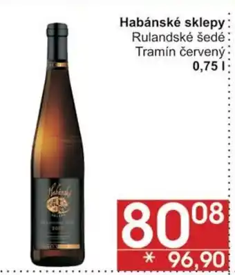 Jip Habánské sklepy Rulandské šedé Tramín červený 0.75 l. nabídka