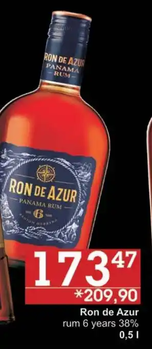 Jip Ron de Azur rum 6 years 38% 0.5 l. nabídka