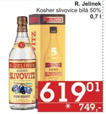 Jip R. Jelínek Kosher slivovice bílá 50% 0.7 l. nabídka