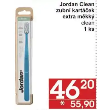 Jip Jordan Clean: zubní kartáček extra měkký clean 1 ks nabídka