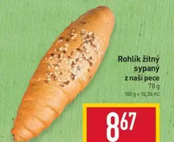 Billa Rohlík žitný sypaný z naší pece nabídka