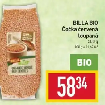 Billa BILLA BIO Čočka červená loupaná nabídka