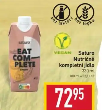 Billa Saturo Nutričně kompletní jídlo nabídka