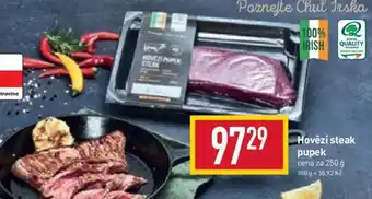 Billa Hovězí steak pupek nabídka