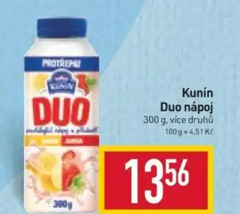 Billa Kunín Duo nápoj nabídka