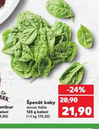 Kaufland Špenát baby nabídka