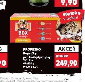 Kaufland Propesko kapsičky pro psy nabídka