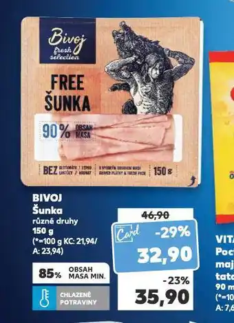 Kaufland Bivoj šunka nabídka