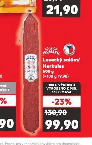 Kaufland Lovecký salám nabídka
