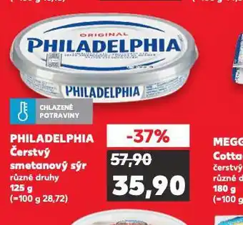 Kaufland Philadelphia čerstvý smetanový sýr nabídka