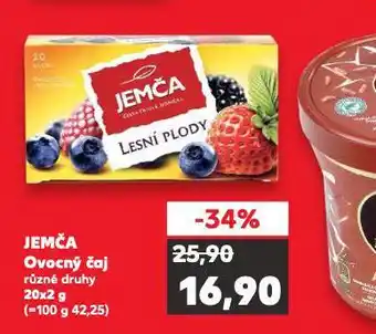 Kaufland Jemča ovocný čaj nabídka
