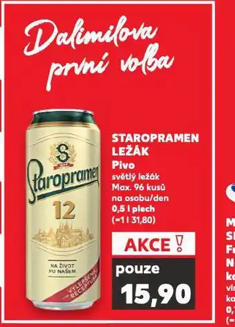 Kaufland Pivo staropramen 12 nabídka