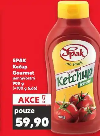 Kaufland Spak kečup gourmet nabídka