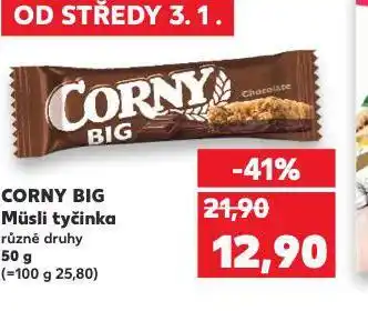 Kaufland Corny big müsli tyčinka nabídka