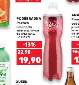 Kaufland Poděbradka poctivá limonáda nabídka