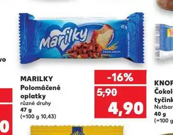 Kaufland Marilky polomáčené oplatky nabídka