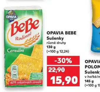 Kaufland Opavia bebe sušenky nabídka