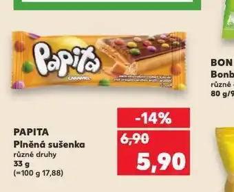 Kaufland Papita plněná sušenka nabídka