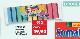 Kaufland Spontex houbičky na nádobí nabídka