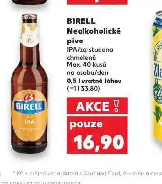 Kaufland Pivo birell nealko nabídka
