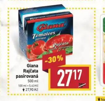 Billa Giana rajčata pasírovaná nabídka