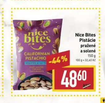 Billa Nice bites pistácie pražené a solené nabídka