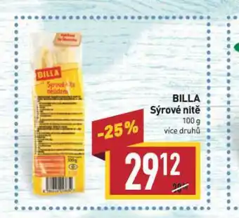 Billa Billa sýrové nitě nabídka