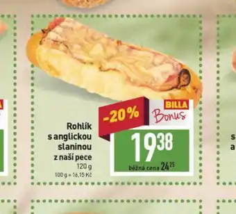 Billa Rohlík s anglickou slaninou nabídka