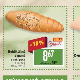 Billa Rohlík žitný nabídka