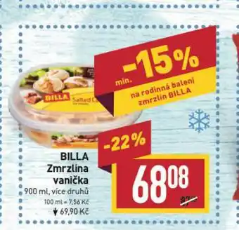 Billa Billa zmrzlina vanička nabídka