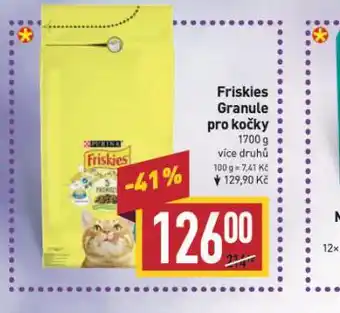 Billa Friskies granule pro kočky nabídka