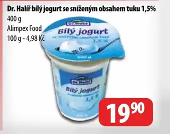 Partner Maloobchodní síť Dr. Halíř bílý jogurt se sníženým obsahem tuku 1,5% nabídka