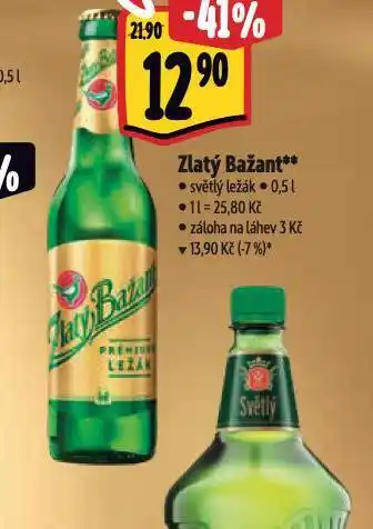 Albert Pivo zlatý bažant nabídka