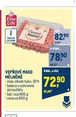 Makro Vepřové maso mělněné nabídka