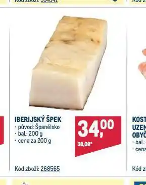 Makro Iberijský špek nabídka