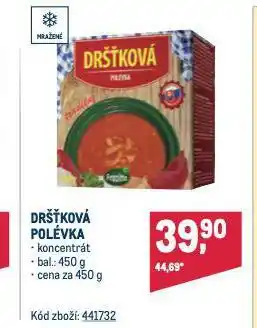 Makro Dršťková polévka nabídka
