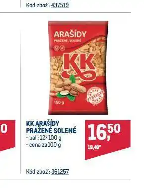 Makro Kk arašídy nabídka