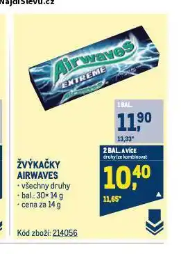Makro Žvýkačky airwaves nabídka