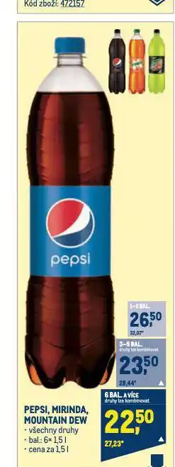 Makro Pepsi nabídka