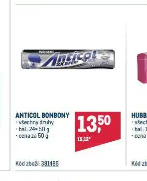 Makro Anticol bonbony nabídka