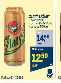 Makro Pivo zlatý bažant nabídka