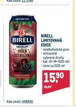 Makro Birell nealkoholické pivo nabídka