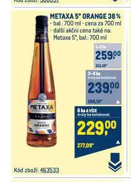 Makro Metaxa 5 nabídka